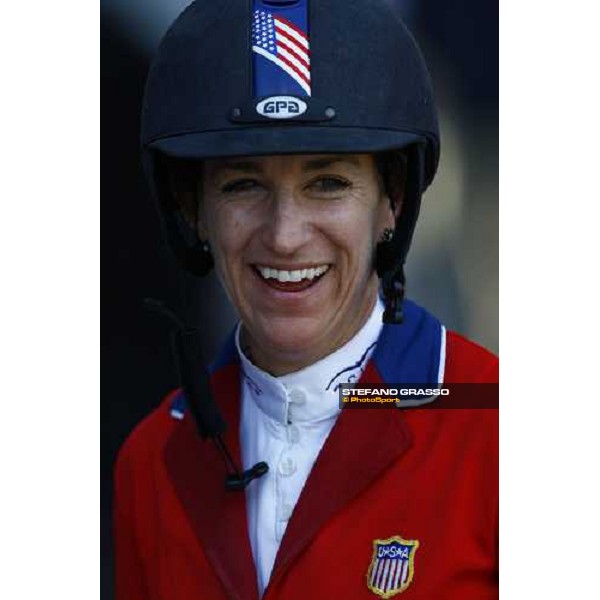a close up for Laura Kraut winner of the Meydan Fei Nations Cup Rome, 29th may 2009 ph. Stefano Grasso