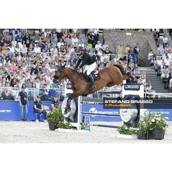 LGCT of Stockholm - Grand Prix - Jacob Hellstrom (SWE) on Jus D\'Orange van\'T Bisthof - Stockholm, Olympic Stadium - 15 June 2019 - ph.Stefano Grasso/LGCT