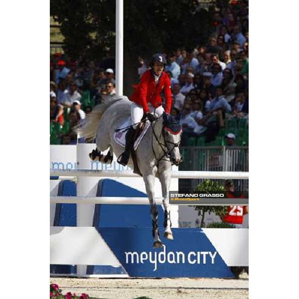 Laura Kraut on Cedric jumps and goes to win the Meydan Fei Nations Cup Rome, 29th may 2009 ph. Stefano Grasso
