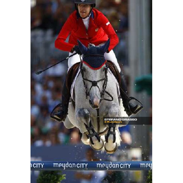 Laura Kraut on Cedric jumps and goes to win the Meydan Fei Nations Cup Rome, 29th may 2009 ph. Stefano Grasso