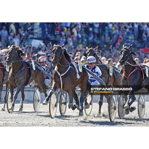 Pekka Korpi with Express Merett wins the Sweden Cup Casino Cosmopol Stockholm - Solvalla, 30th may 2009 ph.Stefano Grasso