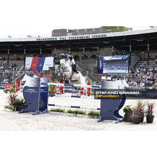 LGCT of Stockholm - Class 10 - Michael Whitaker (GBR) on Valmy de la Lande - Stockholm, Olympic Stadium - 16 June 2019 - ph.Stefano Grasso/LGCT