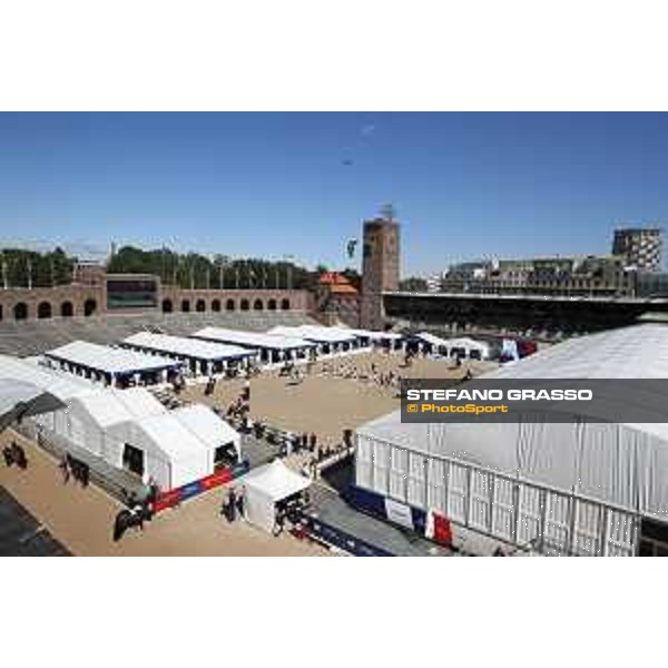 LGCT of Stockholm - general view, arena view, panoramic view, public, crowd, full house, packed grandstand, full vip lounge - Stockholm, Olympic Stadium - 14 June 2019 - ph.Stefano Grasso/LGCT