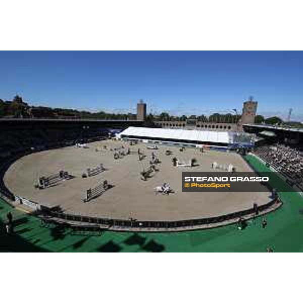LGCT of Stockholm - general view, arena view, panoramic view, public, crowd, full house, packed grandstand, full vip lounge - Stockholm, Olympic Stadium - 14 June 2019 - ph.Stefano Grasso/LGCT