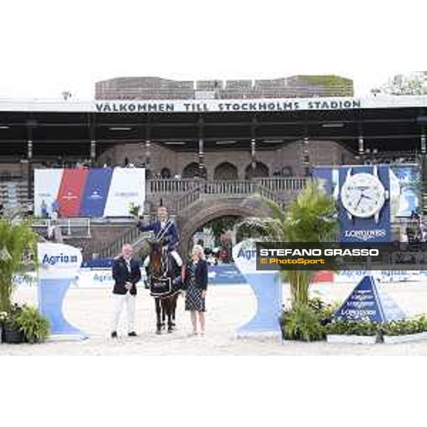 LGCT of Stockholm - Prize giving ceremony - Peder Fredricson (SWE) - Stockholm, Olympic Stadium - 16 June 2019 - ph.Stefano Grasso/LGCT