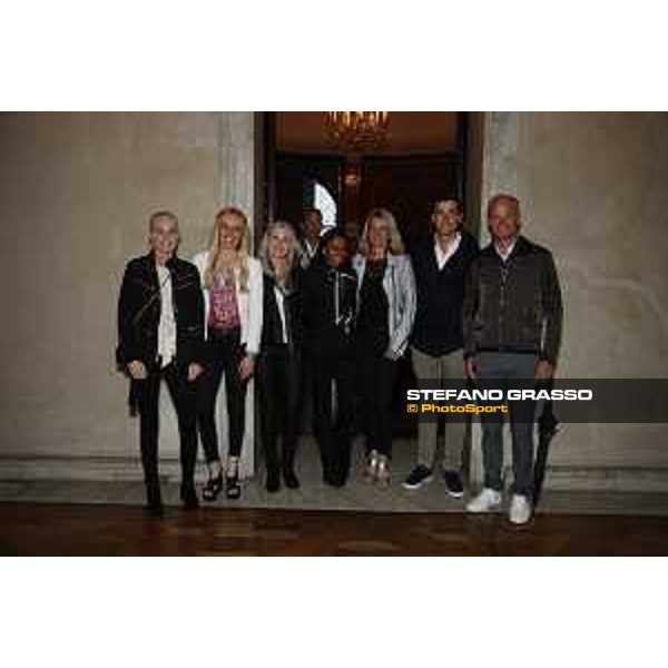 LGCT of Stockholm - Welcome Party - Isabella Tovek, Laura Klaphake (GER), Evelina Tovek (SWE), Mathilda Karlsson (SRI), Jessika Kurten, Nicola Philippaerts (BEL), Jerome Guery (BEL) - Stockholm, Olympic Stadium - 13 June 2019 - ph.Stefano Grasso/LGCT