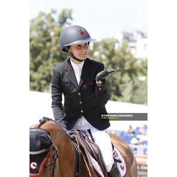 LGCT of Paris - Class 10 - Georgina Bloomberg (USA) on Quibelle - Paris, Champ de Mars - 6 July 2019 - ph.Stefano Grasso/LGCT