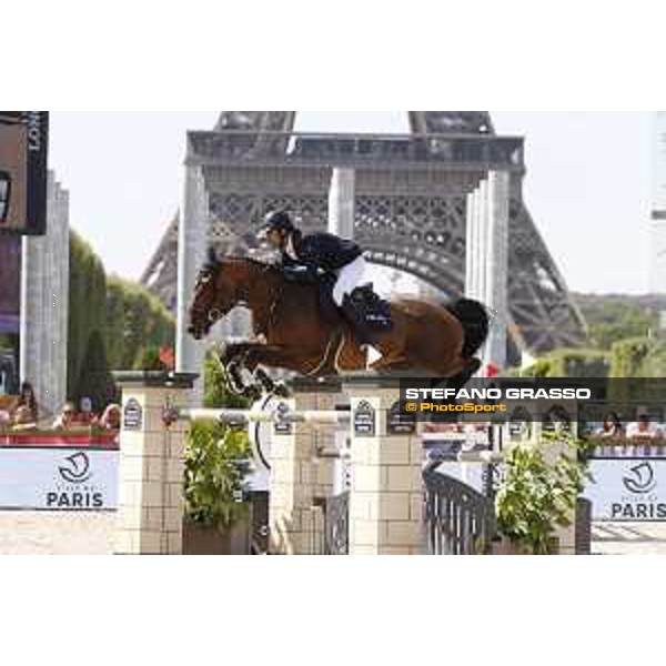 LGCT of Paris - Class 10 - Olivier Perreau (FRA) on Venezia d\'Aiguilly - Paris, Champ de Mars - 6 July 2019 - ph.Stefano Grasso/LGCT