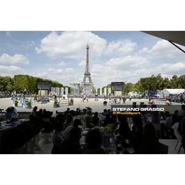 LGCT of Paris - general view, panoramic view, wide view, full house, crowd, public, full vip lounge - Paris, Champ de Mars - 7 July 2019 - ph.Stefano Grasso/LGCT