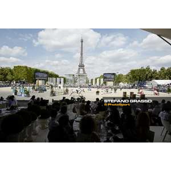 LGCT of Paris - general view, panoramic view, wide view, full house, crowd, public, full vip lounge - Paris, Champ de Mars - 7 July 2019 - ph.Stefano Grasso/LGCT
