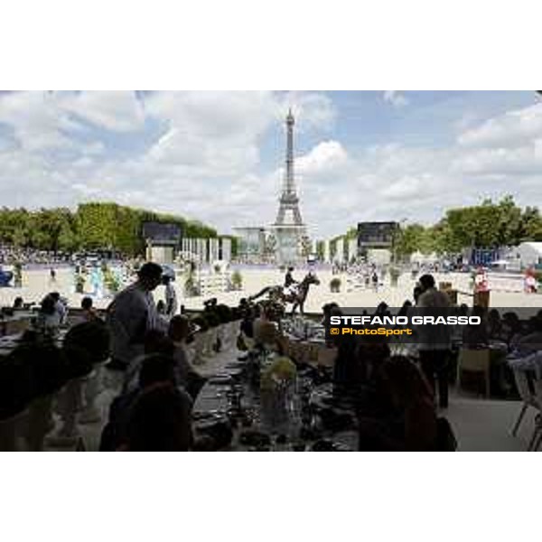 LGCT of Paris - general view, panoramic view, wide view, full house, crowd, public, full vip lounge - Paris, Champ de Mars - 7 July 2019 - ph.Stefano Grasso/LGCT