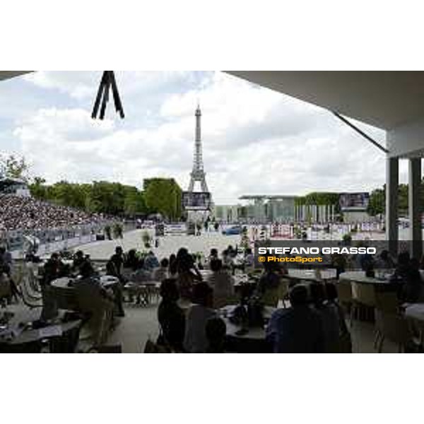 LGCT of Paris - general view, panoramic view, wide view, full house, crowd, public, full vip lounge - Paris, Champ de Mars - 7 July 2019 - ph.Stefano Grasso/LGCT