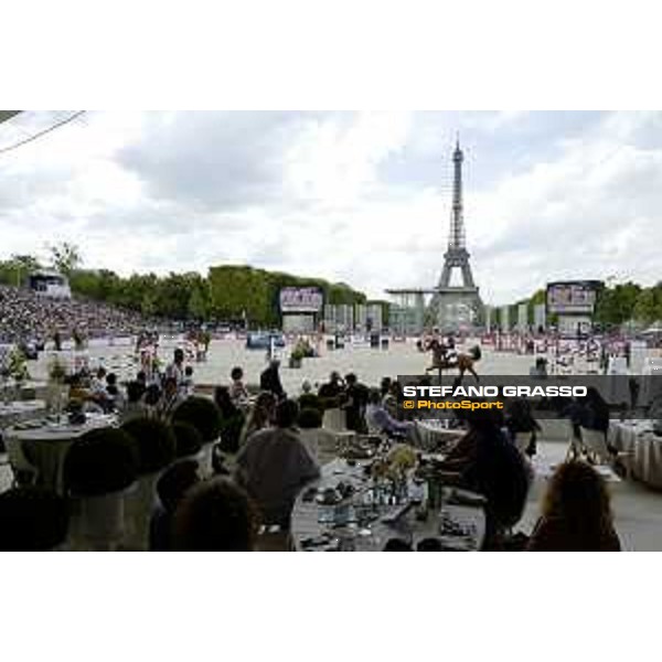 LGCT of Paris - general view, panoramic view, wide view, full house, crowd, public, full vip lounge - Paris, Champ de Mars - 7 July 2019 - ph.Stefano Grasso/LGCT