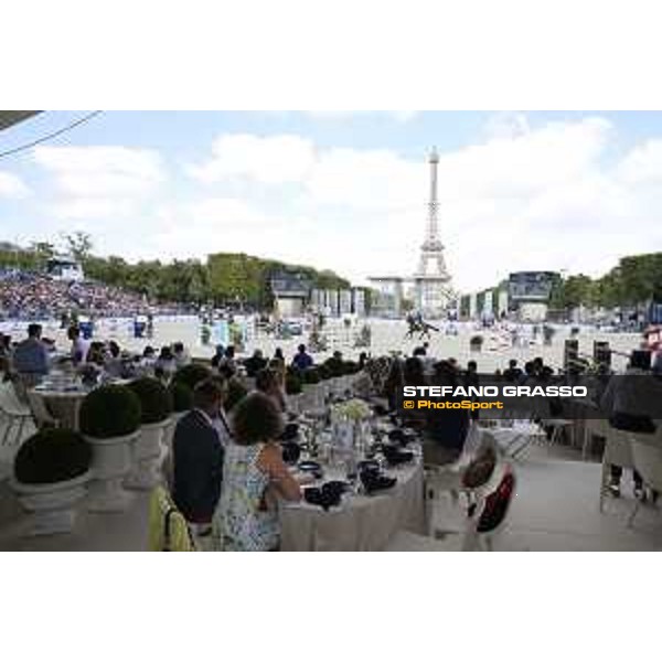 LGCT of Paris - general view, panoramic view, wide view, full house, crowd, public, full vip lounge - Paris, Champ de Mars - 7 July 2019 - ph.Stefano Grasso/LGCT