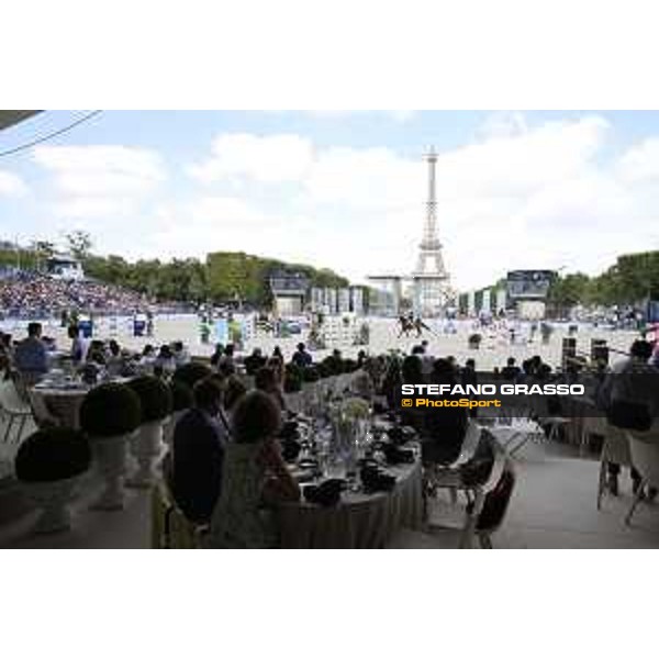 LGCT of Paris - general view, panoramic view, wide view, full house, crowd, public, full vip lounge - Paris, Champ de Mars - 7 July 2019 - ph.Stefano Grasso/LGCT