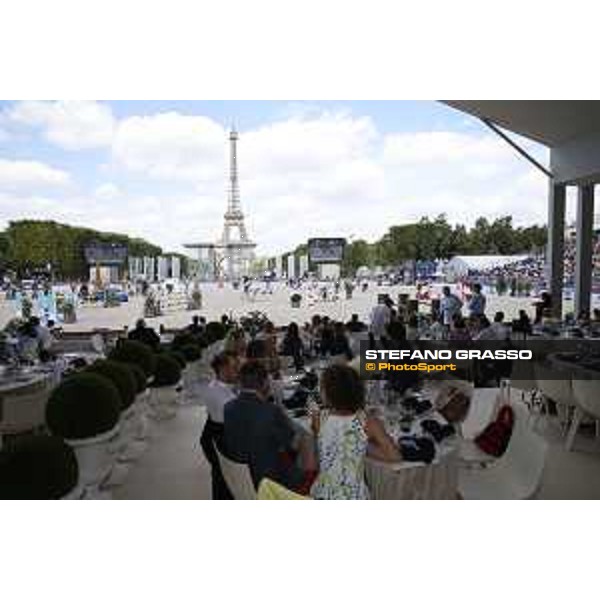 LGCT of Paris - general view, panoramic view, wide view, full house, crowd, public, full vip lounge - Paris, Champ de Mars - 7 July 2019 - ph.Stefano Grasso/LGCT