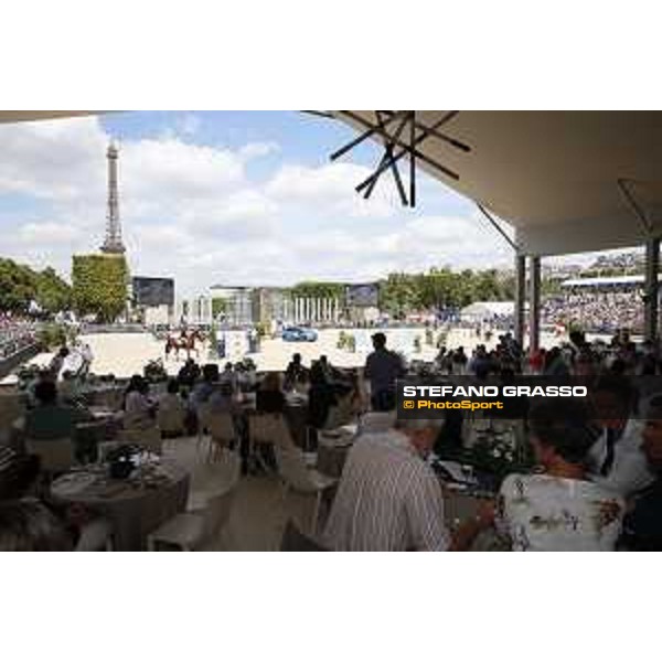 LGCT of Paris - general view, panoramic view, wide view, full house, crowd, public, full vip lounge - Paris, Champ de Mars - 7 July 2019 - ph.Stefano Grasso/LGCT
