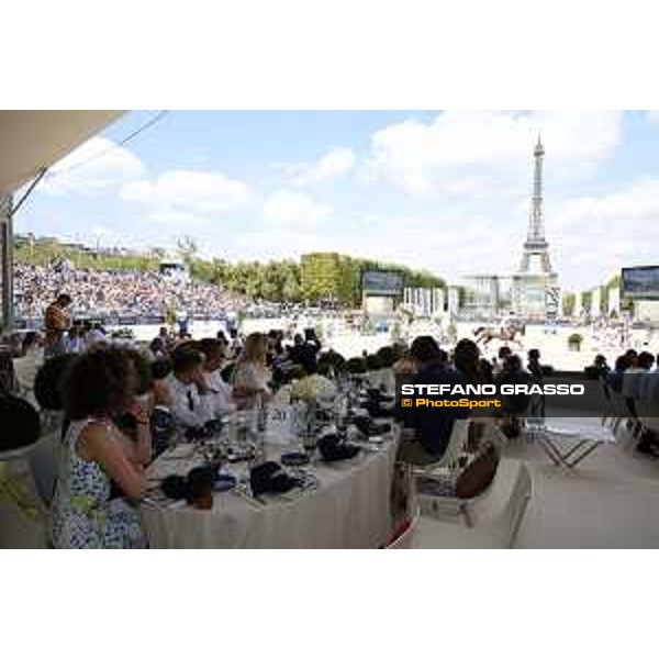 LGCT of Paris - general view, panoramic view, wide view, full house, crowd, public, full vip lounge - Paris, Champ de Mars - 7 July 2019 - ph.Stefano Grasso/LGCT