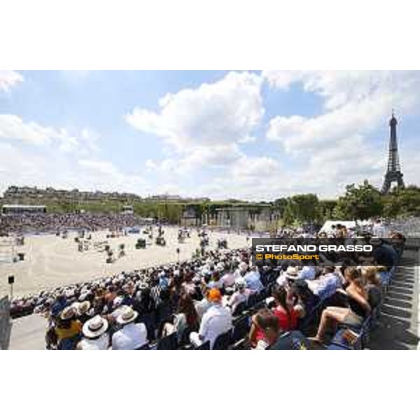 LGCT of Paris - general view, panoramic view, wide view, full house, crowd, public, full vip lounge - Paris, Champ de Mars - 7 July 2019 - ph.Stefano Grasso/LGCT