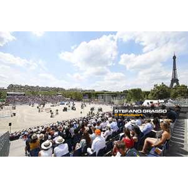 LGCT of Paris - general view, panoramic view, wide view, full house, crowd, public, full vip lounge - Paris, Champ de Mars - 7 July 2019 - ph.Stefano Grasso/LGCT