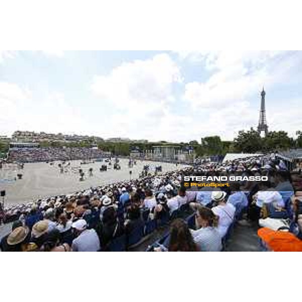 LGCT of Paris - general view, panoramic view, wide view, full house, crowd, public, full vip lounge - Paris, Champ de Mars - 7 July 2019 - ph.Stefano Grasso/LGCT