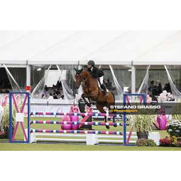 LGCT of Chantilly - Class 1 - Georgina Bloomberg (USA) on Chameur 137 - Chantilly, Grand Ecurie - 12 July 2019 - ph.Stefano Grasso/LGCT