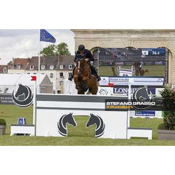 LGCT of Chantilly - Class 1 - Roger Yves Bost (FRA) on Vino D\'Espinet - Chantilly, Grand Ecurie - 12 July 2019 - ph.Stefano Grasso/LGCT