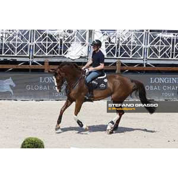 LGCT of Monaco - Warm up - Marcus Ehning (GER) - Monaco, Port Hercule - 26 June 2019 - ph.Stefano Grasso/LGCT