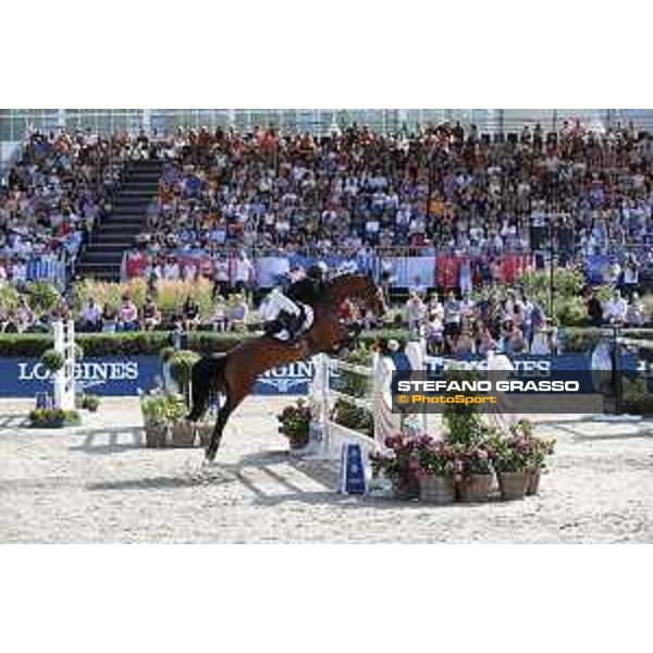 LGCT of Berlin - Grand Prix - Georgina Bloomberg (USA) on Chameur 137 - Berlin, Sommergarten - 27 July 2019 - ph.Stefano Grasso/LGCT