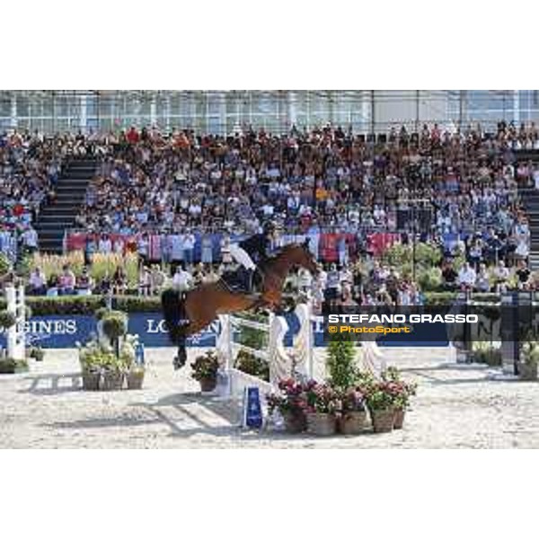 LGCT of Berlin - Grand Prix - Titouan Schumacher (FRA) on Atome Z - Berlin, Sommergarten - 27 July 2019 - ph.Stefano Grasso/LGCT