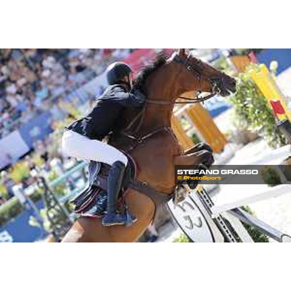 LGCT of Berlin - Grand Prix - Kevin Staut (FRA) on For Joy van?t Zorgvliet HDC - Berlin, Sommergarten - 27 July 2019 - ph.Stefano Grasso/LGCT