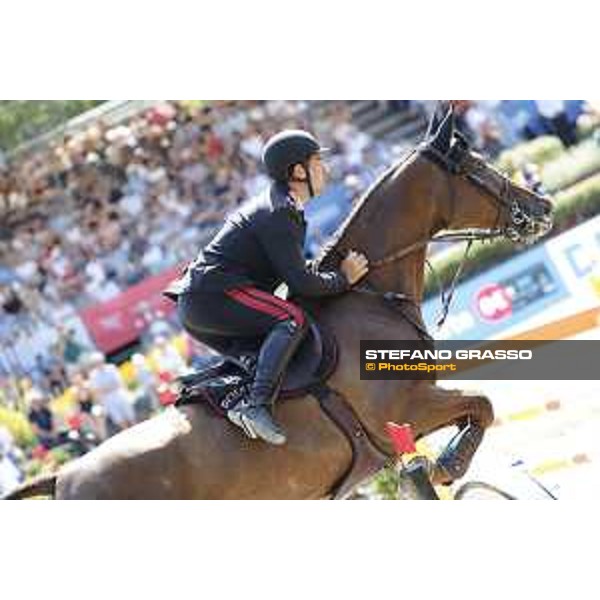 LGCT of Berlin - Grand Prix - Emanuele Gaudiano (ITA) on Kingston van het Eikenhof - Berlin, Sommergarten - 27 July 2019 - ph.Stefano Grasso/LGCT
