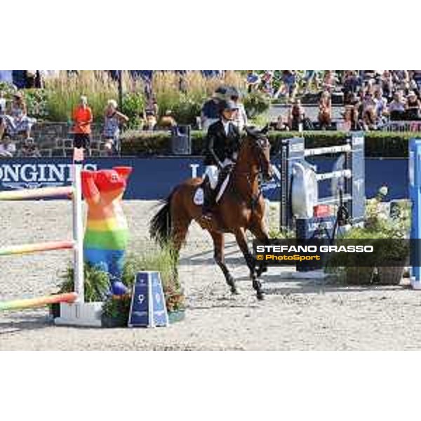 LGCT of Berlin - Grand Prix - Georgina Bloomberg (USA) on Chameur 137 - Berlin, Sommergarten - 27 July 2019 - ph.Stefano Grasso/LGCT