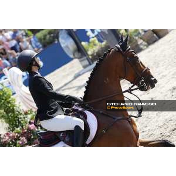 LGCT of Berlin - Grand Prix - Georgina Bloomberg (USA) on Chameur 137 - Berlin, Sommergarten - 27 July 2019 - ph.Stefano Grasso/LGCT