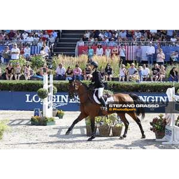 LGCT of Berlin - Grand Prix - Georgina Bloomberg (USA) on Chameur 137 - Berlin, Sommergarten - 27 July 2019 - ph.Stefano Grasso/LGCT