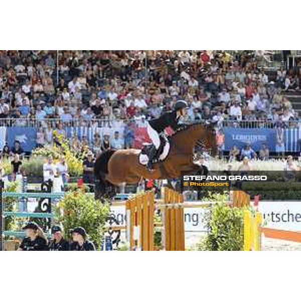 LGCT of Berlin - Grand Prix - Georgina Bloomberg (USA) on Chameur 137 - Berlin, Sommergarten - 27 July 2019 - ph.Stefano Grasso/LGCT