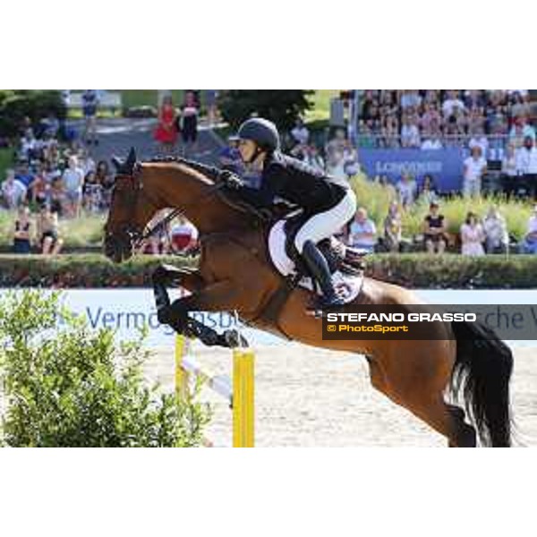 LGCT of Berlin - Grand Prix - Georgina Bloomberg (USA) on Chameur 137 - Berlin, Sommergarten - 27 July 2019 - ph.Stefano Grasso/LGCT