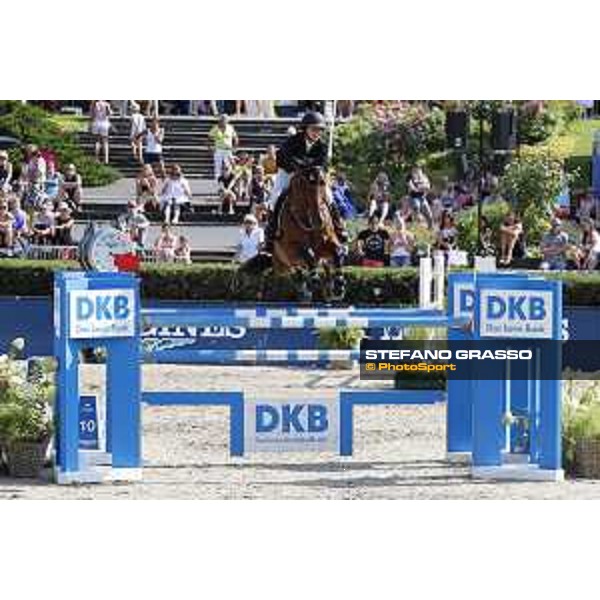 LGCT of Berlin - Grand Prix - Georgina Bloomberg (USA) on Chameur 137 - Berlin, Sommergarten - 27 July 2019 - ph.Stefano Grasso/LGCT
