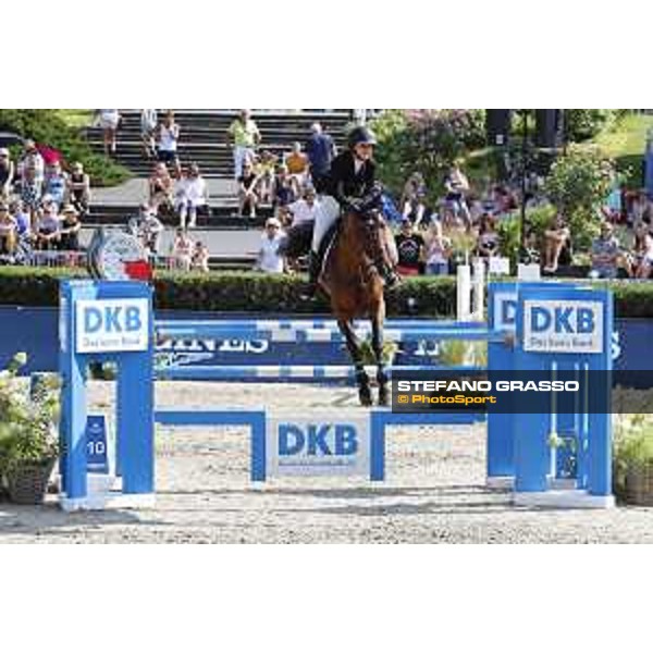 LGCT of Berlin - Grand Prix - Georgina Bloomberg (USA) on Chameur 137 - Berlin, Sommergarten - 27 July 2019 - ph.Stefano Grasso/LGCT