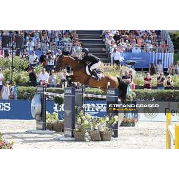 LGCT of Berlin - Grand Prix - Georgina Bloomberg (USA) on Chameur 137 - Berlin, Sommergarten - 27 July 2019 - ph.Stefano Grasso/LGCT