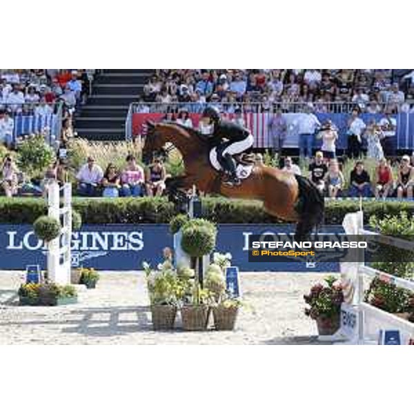 LGCT of Berlin - Grand Prix - Georgina Bloomberg (USA) on Chameur 137 - Berlin, Sommergarten - 27 July 2019 - ph.Stefano Grasso/LGCT