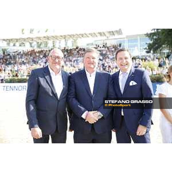 LGCT of Berlin - Grand Prix Prize giving ceremony - Volker Wullf, Jan Tops, Rainer Eckhert - Berlin, Sommergarten - 27 July 2019 - ph.Stefano Grasso/LGCT