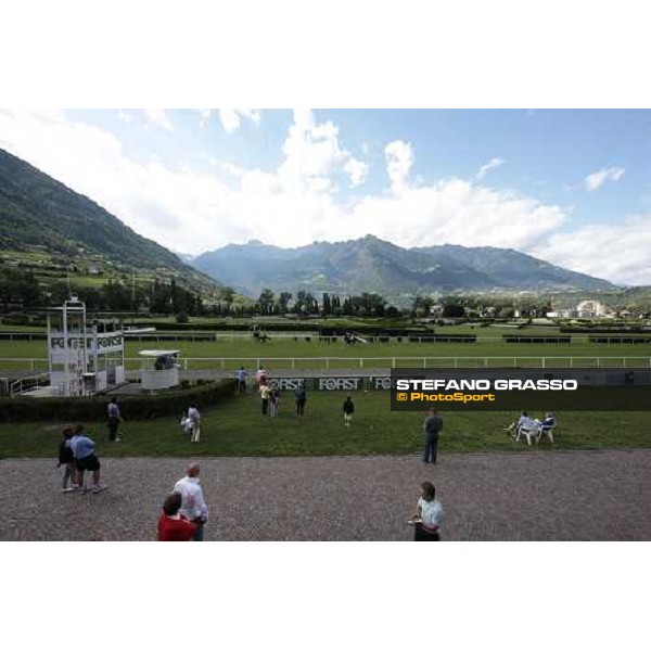 a wide view of the straight of Merano Maia racetrack Merano, 21st june 2009 ph. Stefano Grasso