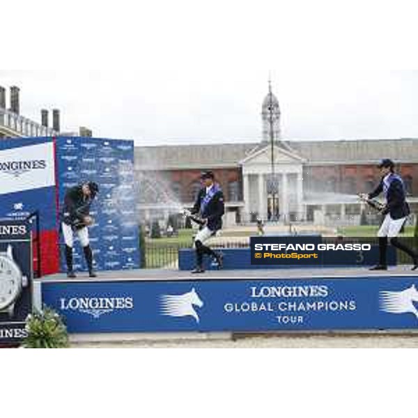 LGCT of London - Grand Prix - Prize giving ceremony - Champagne shower - London, Royal Hospital Chelsea - 3 August 2019 - ph.Stefano Grasso/LGCT
