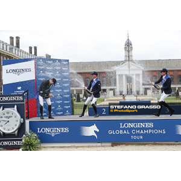 LGCT of London - Grand Prix - Prize giving ceremony - Champagne shower - London, Royal Hospital Chelsea - 3 August 2019 - ph.Stefano Grasso/LGCT