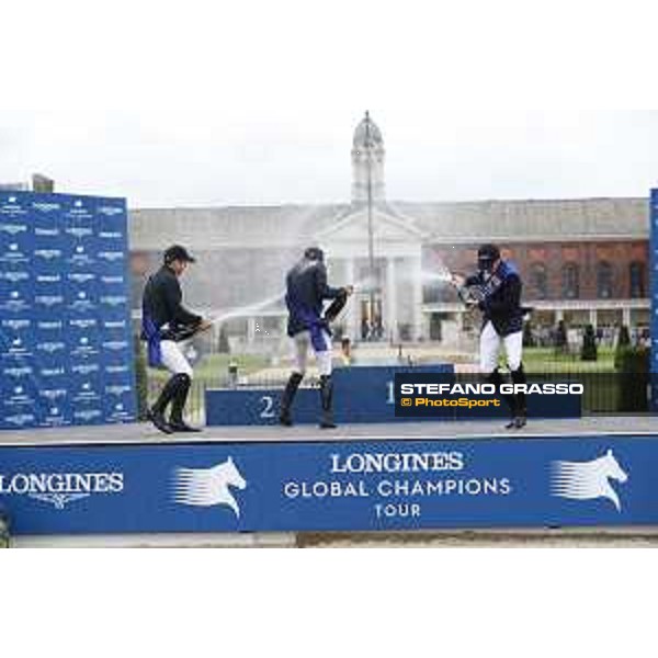 LGCT of London - Grand Prix - Prize giving ceremony - Champagne shower - London, Royal Hospital Chelsea - 3 August 2019 - ph.Stefano Grasso/LGCT