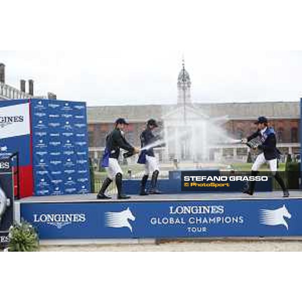 LGCT of London - Grand Prix - Prize giving ceremony - Champagne shower - London, Royal Hospital Chelsea - 3 August 2019 - ph.Stefano Grasso/LGCT