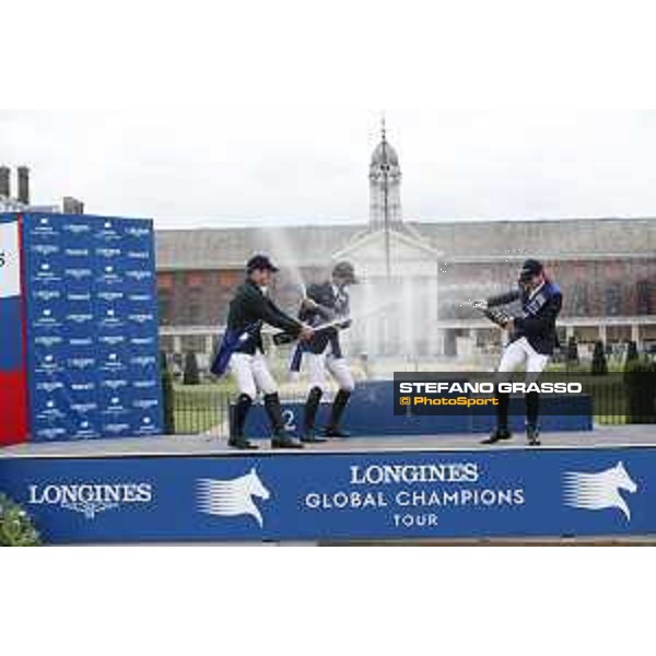 LGCT of London - Grand Prix - Prize giving ceremony - Champagne shower - London, Royal Hospital Chelsea - 3 August 2019 - ph.Stefano Grasso/LGCT