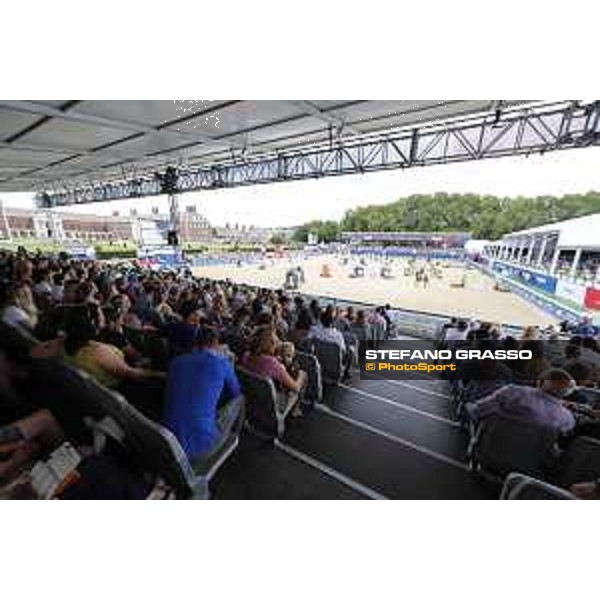 LGCT of London - general view, arena view, panoramic view, wide view, full house, full vip lounge, crowd, public - London, Royal Hospital Chelsea - 3 August 2019 - ph.Stefano Grasso/LGCT