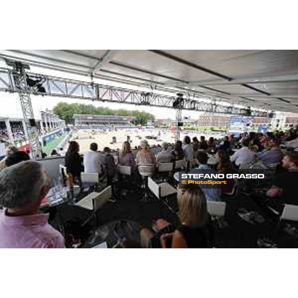LGCT of London - general view, arena view, panoramic view, wide view, full house, full vip lounge, crowd, public - London, Royal Hospital Chelsea - 3 August 2019 - ph.Stefano Grasso/LGCT